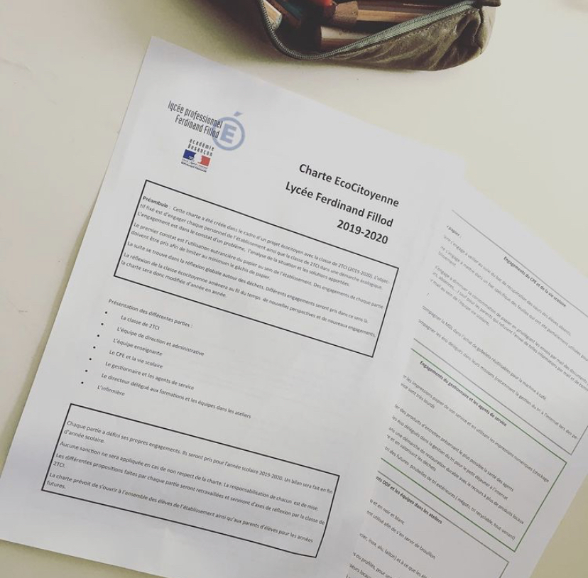 charte écocitoyenne lycée